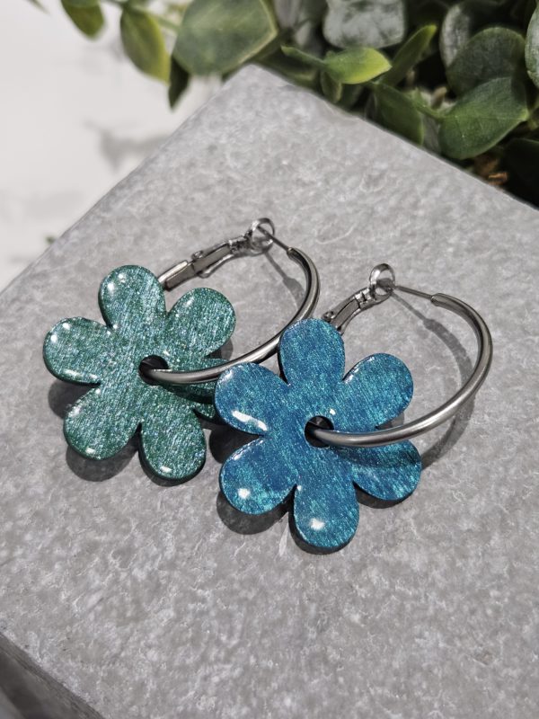 Fleurs | Boucles d'oreilles interchangeables        -         Livraison gratuite