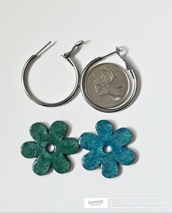 Fleurs | Boucles d'oreilles interchangeables        -         Livraison gratuite – Image 4