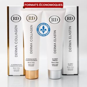 Duo RD COSMETIC - DermaCollagen 156ml et DermaElastin 156ml Grands Formats - Livraison gratuite